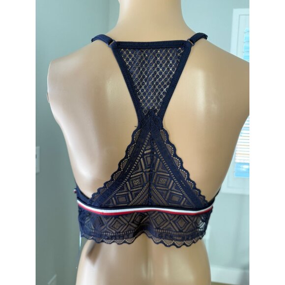 New Tommy Hilfiger lace High Neck Bralette, size large - Picture 8 of 13